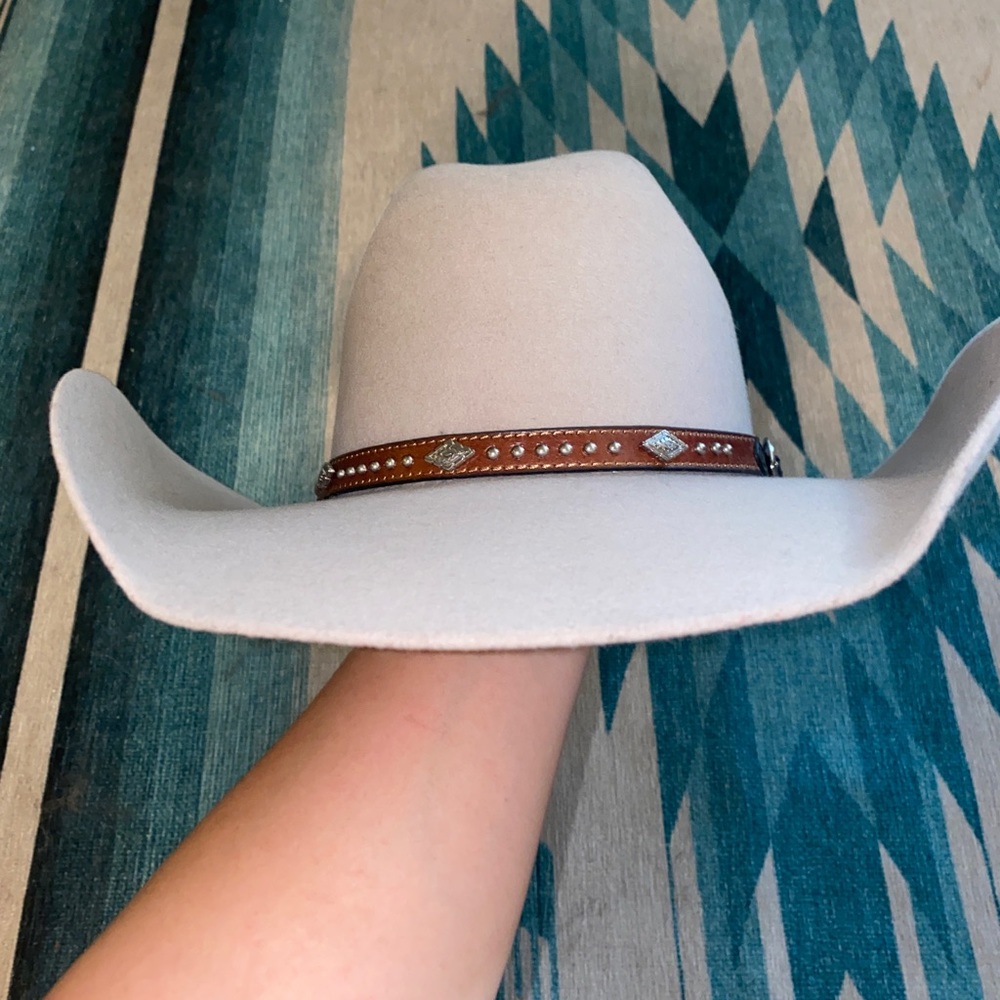 Justin 3x silver belly hat